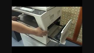 رفع اشکال جمع کردن کاغذ و جایگزینی کارتریج تونر دستگاه کپی شارپ