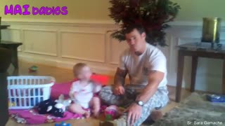 تقلید کودکان از پدر