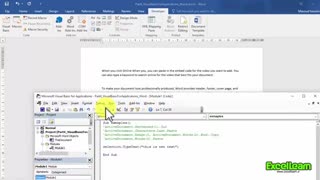 ماکرنویسی در محیط نرم افزار Word2016 (قسمت چهارم)