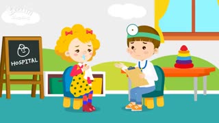 آموزش زبان برای کودکان به روش singsing : آموزش صحبت کردن با پزشک درباره حال خود به انگلیسی برای کودکان
