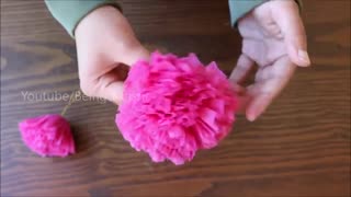 ساخت گل با دستمال کاغذی