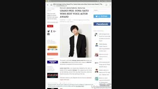 #خبر سوما سایتو برنده‌ی عنوان "بهترین صداپیشه" در چهلمین سری Animage Anime Grand Prix
