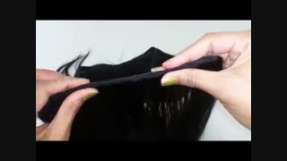 آموزش اکستنشن مو با چسب