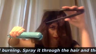 موهای فرفری خودتون رو در ده دقیقه تبدیل به موی صاف و ابریشمی کنید