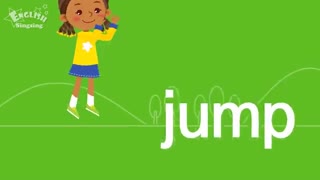 آموزش زبان برای کودکان به روش singsing : آموزش اسم کلمه ها و جملات ساده درباره راه رفتن و دویدن   به انگلیسی برای کودکان