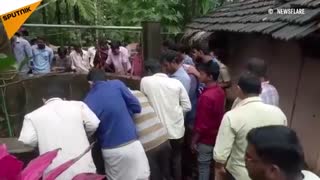 عملیات نجات پلنگی که درچاله گیر کرده بود خوب پیش نرفت