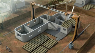 ساخت خانه‌های بتونی توسط چاپگر‌های ۳ بعدی در هلند