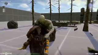 نمونه اولیه مبارزه Baldur در بازی God of War