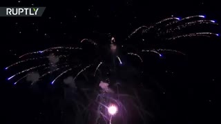 جشنواره آتش بازی در مسکو