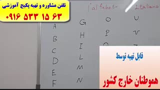 سریعترین روش آموزش زبان ایتالیایی-آموزش مکالمه ایتالیایی-گرامر ایتالیایی-کلمات ایتالیایی-آزمون استرنی-استاد علی کیانپور