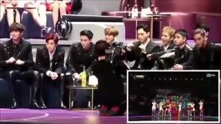 واکنش اکسو به اهنگ tt توایس (twice)