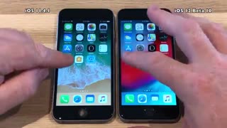 Speed Test : iPhone 6S - iOS 12 Beta 10 vs iOS 11.4.1 (iOS 12 Public Beta 8 Build 16A5364a)