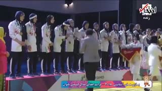 مراسم اهدای مدال طلای کبدی بانوان