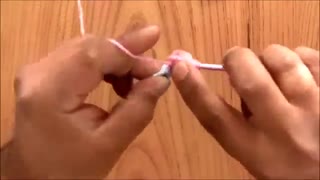 گل قلاب بافی با گره پفکی