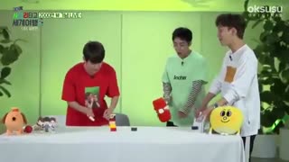 Baekhyun,xiumin, chen در حال بازی کردن