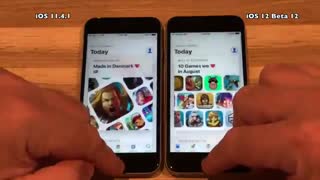 مقایسه سرعت iOS 12 Beta 12 مقابل iOS 11.4.1 در آیفون 6S
