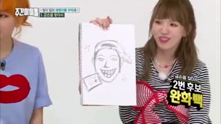 نقاشی عجیب آیرین لیدر ردولوت Red Velvet از صورت کیم هیچول + زیرنویس انگلیسی [ قسمت 267 ]