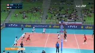 خلاصه چهارجانبه والیبال: کانادا ۳-۲ ایران