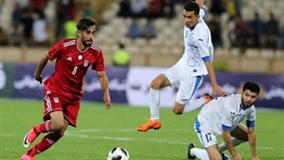 تک گل ایران در بازی با ازبکستان