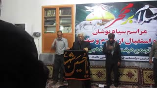 مداحی پیرغلام اهلبیت حاج ابراهیم ملاح زاده در حسینیه ی سیدالشهداروستای باغک شمالی (تجمع هیئت روستا ها )