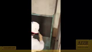 نصب الیاف کربن CFRP بر روی ستون های بتنی