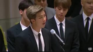 سخنرانی کیم نام جون در سازمان ملل متحد (ترجمه فارسی در نظرات) bts