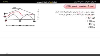 آموزش تحلیل سازه آزمون نظام مهندسی قسمت دوم
