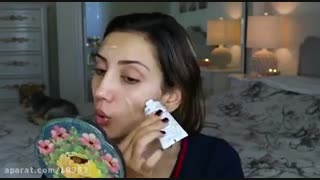 تست کرم پودر اکتی پور و رژ گونه آرتدکو 1