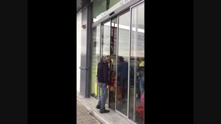 درب شیشه ای اتوماتیک اسلایدینگ