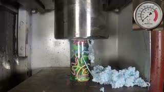 دستگاه پرس هیدرولیک - عکس العمل قوطی برف شادی زیر پرس