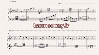 نت پیانو تقدیر از گوگوش