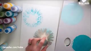 نقاشی گل با ترفند ساده