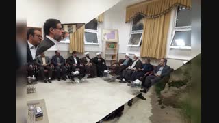 دیدار  حجت الاسلام والمسلمین محمد علی رضایی قائم مقام نماینده ولی فقیه در بنیاد مسکن کشور با آیت الله دکتر رضائی بیرجندی