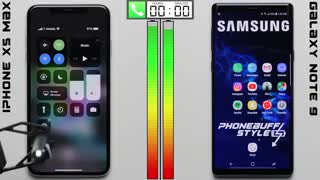 تماشا کنید: تست باتری آیفون XS Max در برابر گلکسی نوت 9