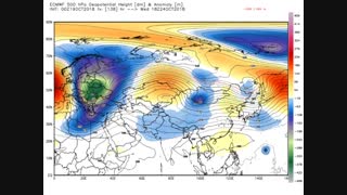 هجوم هوای قطبی به قاره اروپا و کشیدگی توده هوای فعال آن به خاورمیانه