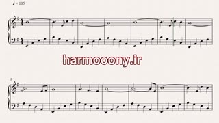 نت پیانو چیزی بگو از ابی