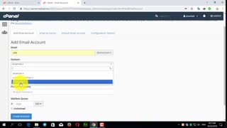 آموزش ایجاد ایمیل در سی پنل