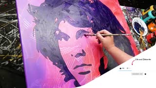 نقاشی ابسترکت زیبا از Jim Morrison