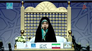 حنانه خلفی در مسابقات قرآنی دبی. خانواده آقای مصطفی خلفی با چهار حافظ قرآن پریودنتیکس
