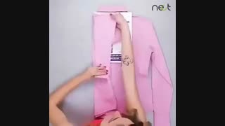 آموزش تا کردن صحیح خلاقانه انواع لباس | nect.ir