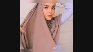 آموزش مدل ساده بستن شال
