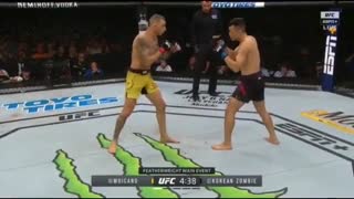 مبارزه کامل چان سونگ جونگ (زامبی کره ای) و رناتو مویکانو در یو اف سی فایت نایت 154