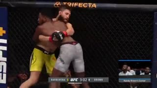مبارزه کامل  رندی براون و بریان باربرینا در یو اف سی فایت نایت 154